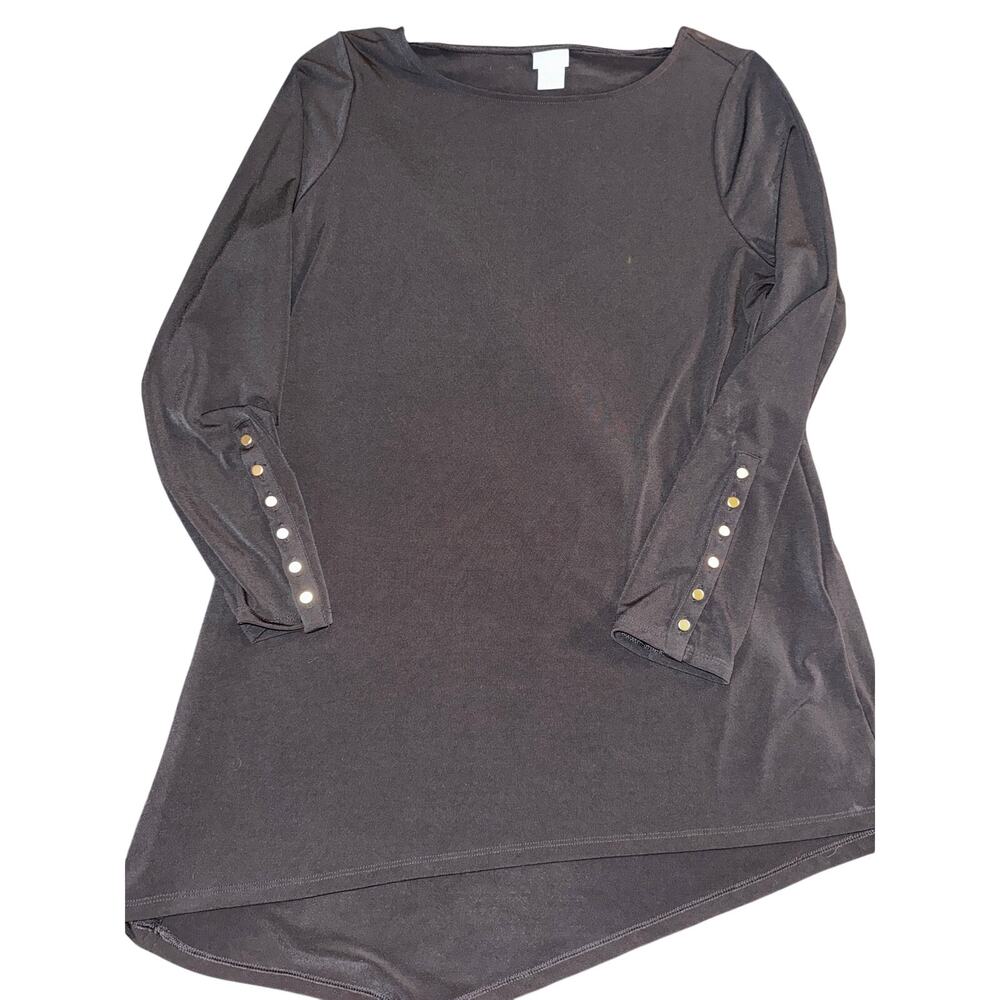 CHICOS black tunic top - size Medium